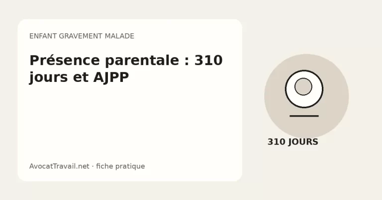 Illustration du congé de présence parentale pour un enfant gravement malade