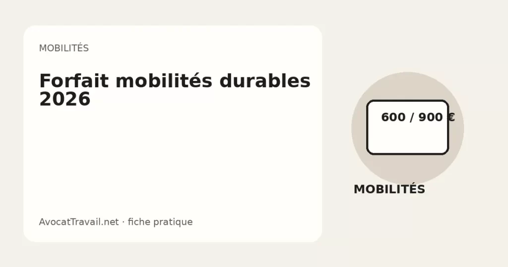 Illustration du forfait mobilités durables pour les trajets domicile-travail