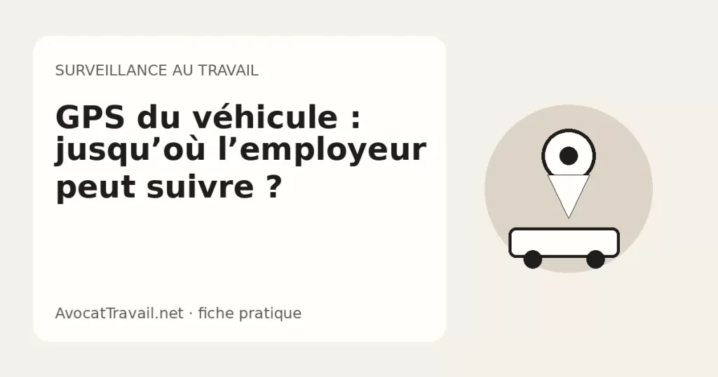 Illustration d’un véhicule professionnel suivi par géolocalisation GPS