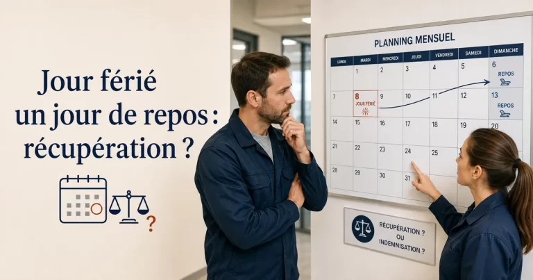 Récupération jour férié tombant jour de repos