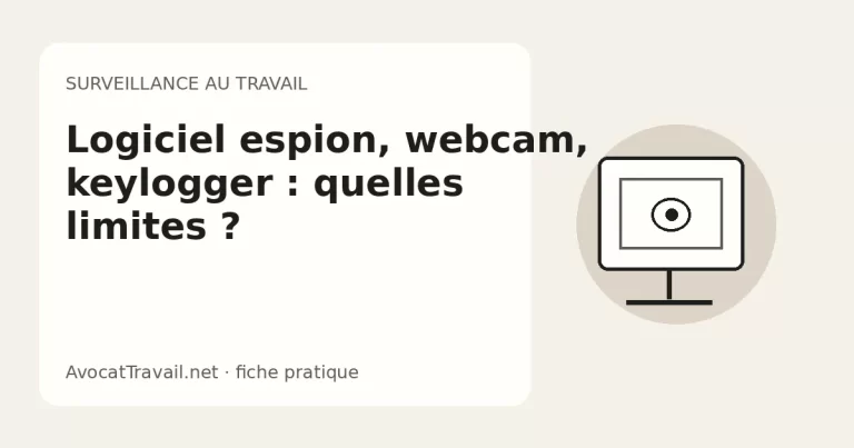 Illustration d’un ordinateur professionnel associé à un dispositif de surveillance numérique