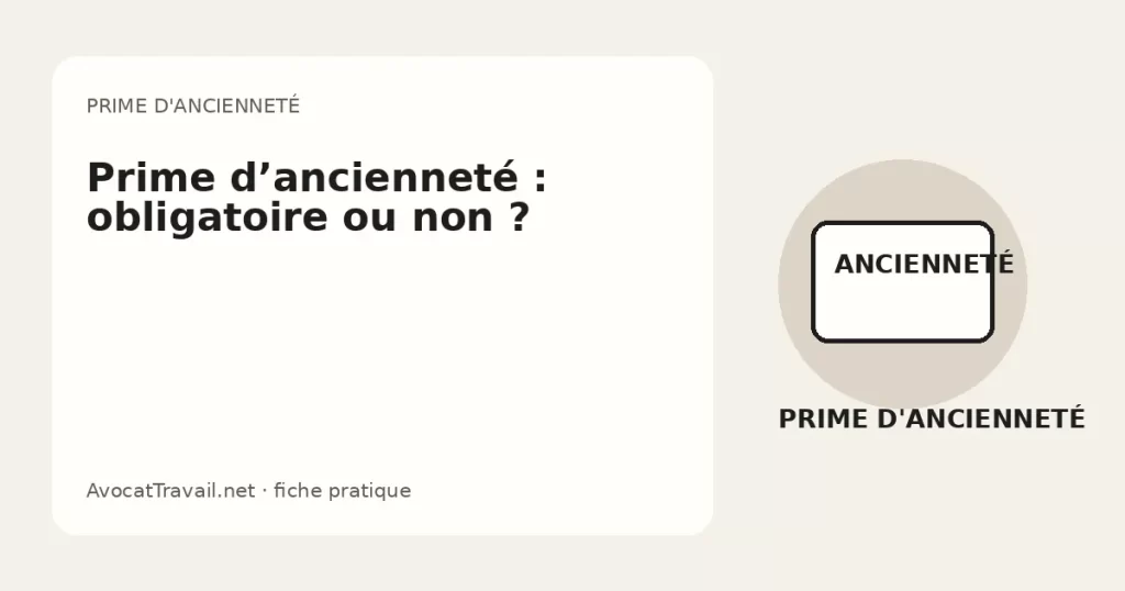 Illustration d’une prime d’ancienneté calculée sur un bulletin de paie