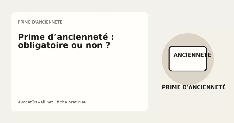 Illustration d’une prime d’ancienneté calculée sur un bulletin de paie
