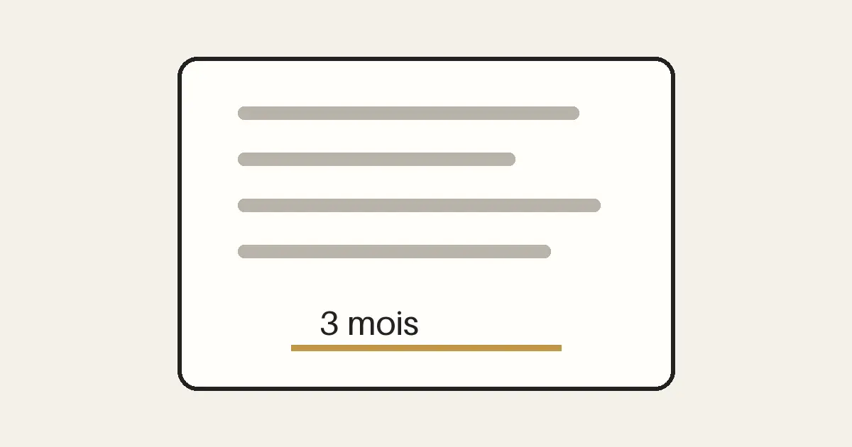 Lettre envoyée trois mois avant la fin d’un PTP