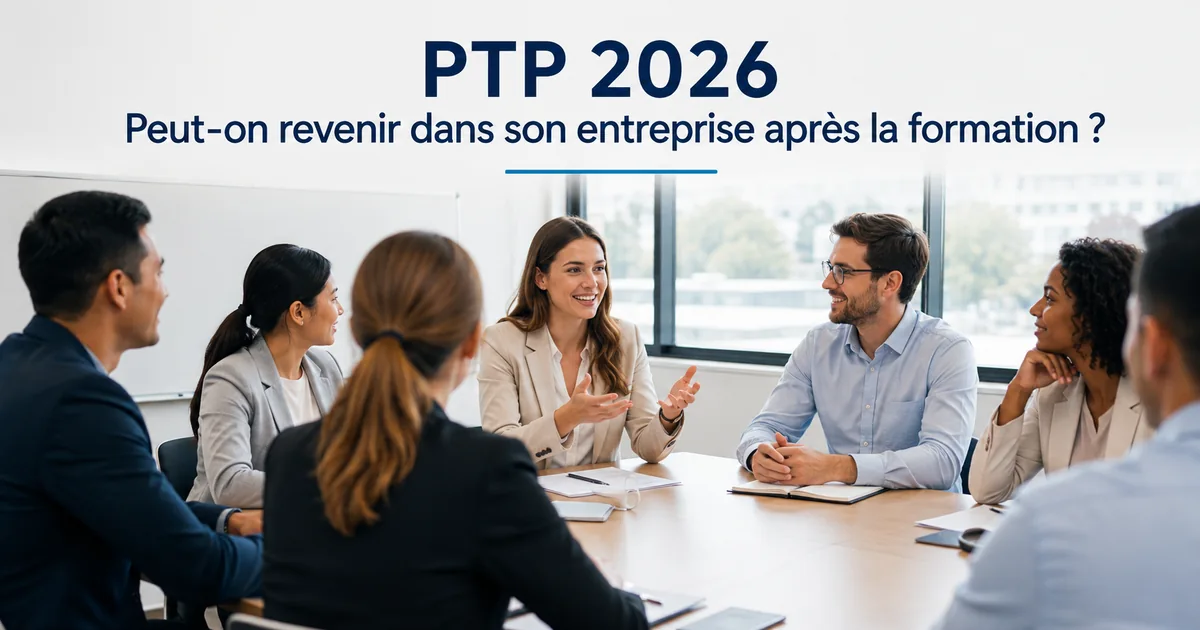 PTP 2026 : peut-on revenir dans son entreprise après la formation ?