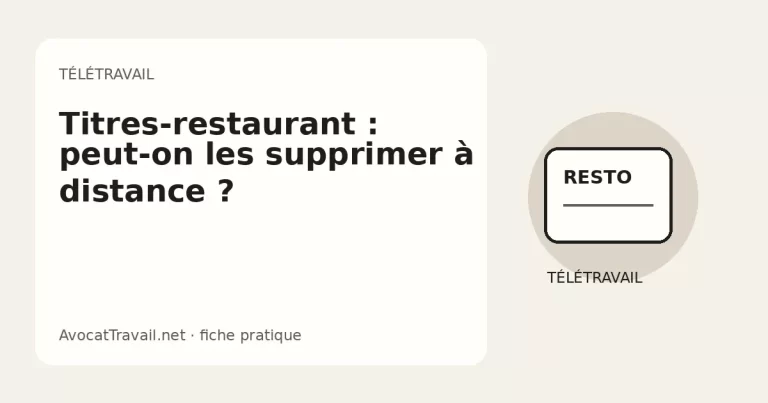 Illustration de titres-restaurant utilisés pendant une journée de télétravail