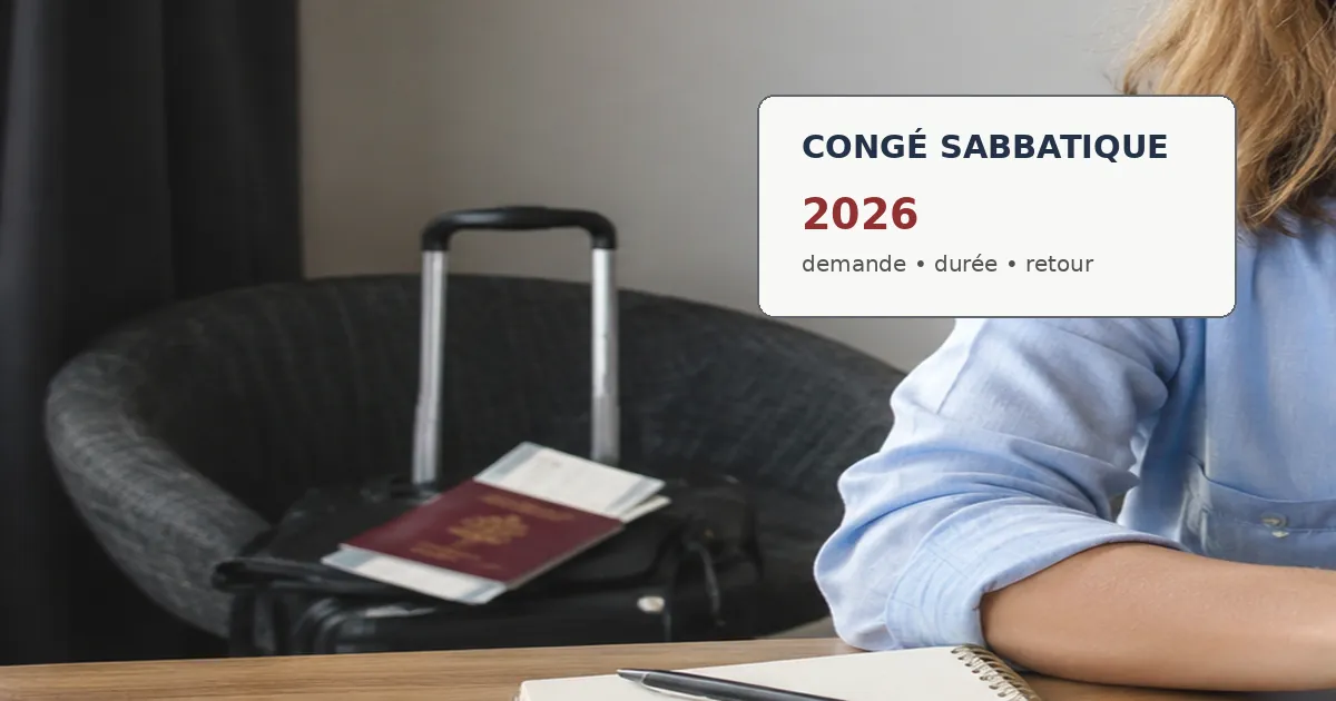 congé sabbatique 2026