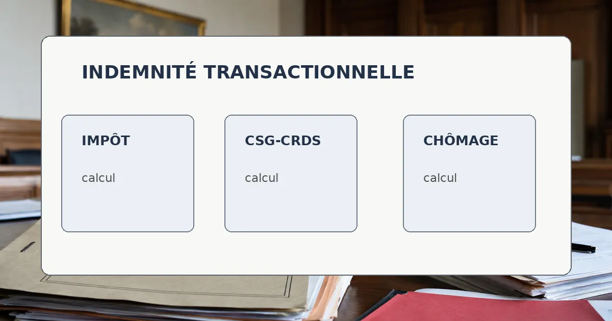 indemnité transactionnelle impôt chômage