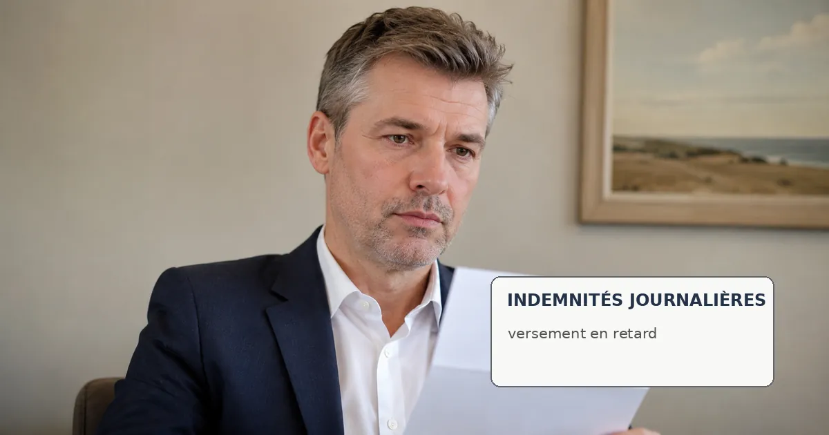 indemnités journalières en retard