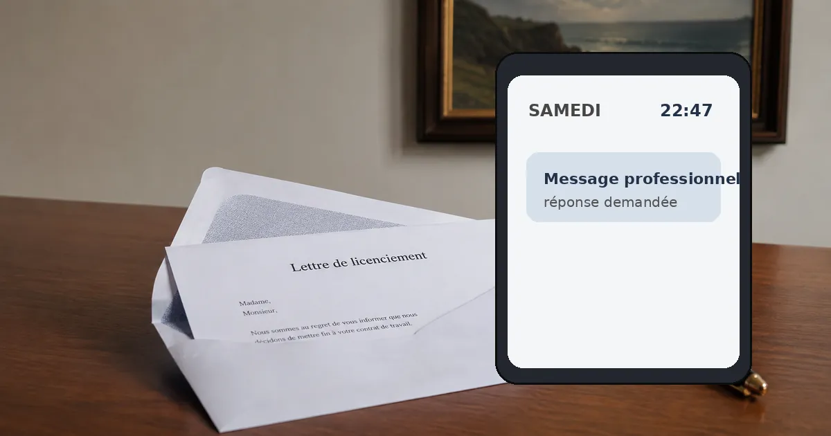 message professionnel le soir ou le week-end