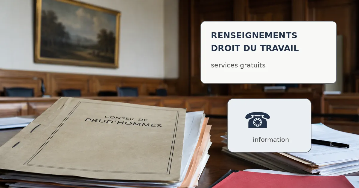 renseignements gratuits droit du travail