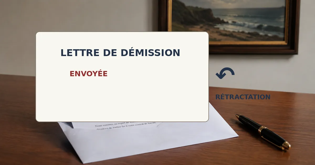 rétractation démission
