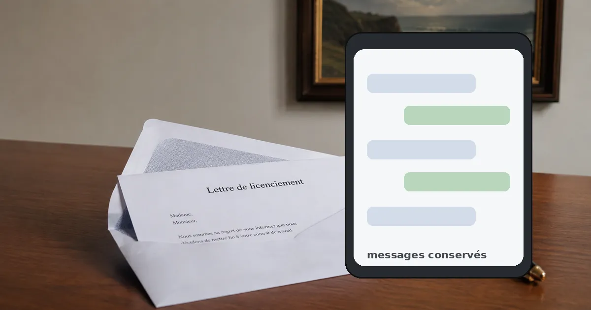 SMS employeur preuve travail