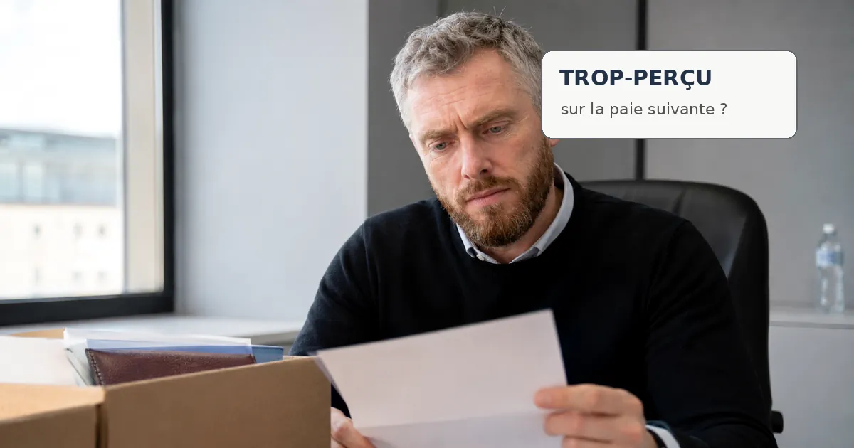 trop-perçu de salaire et retenue sur paie